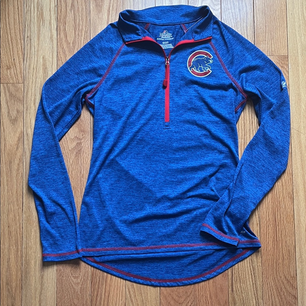 ⚾️Chicago Cubs- 3/4 Zip Pullover- Blue Cool